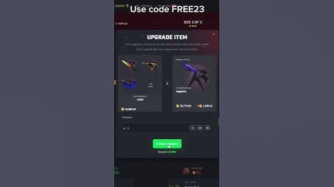 Insane upgrade to a butterfly knife #csgoroll #bigwin #free23