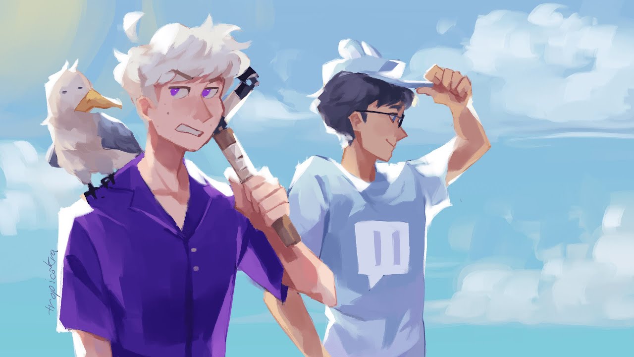 Purpled and Wallibear Play Raft