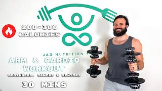 30 Min Arm & Cardio Workout for Beginners, Gamers, & Seniors | Burn Fat | JAZ it Up 19