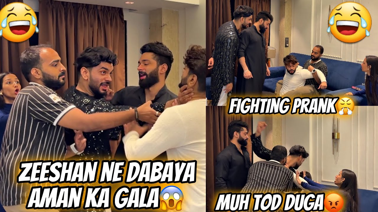 Zeeshan Aur Aman Ka Hua Jagda😡| Extreme Fighting Prank On Friends😂| Aman’s Family