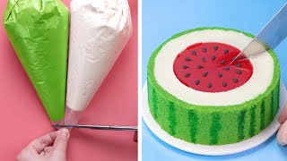 12+ Quick And Creative Watermelon Dessert Cake Recipes | So Yummy Cake Hacks For Any Occasion