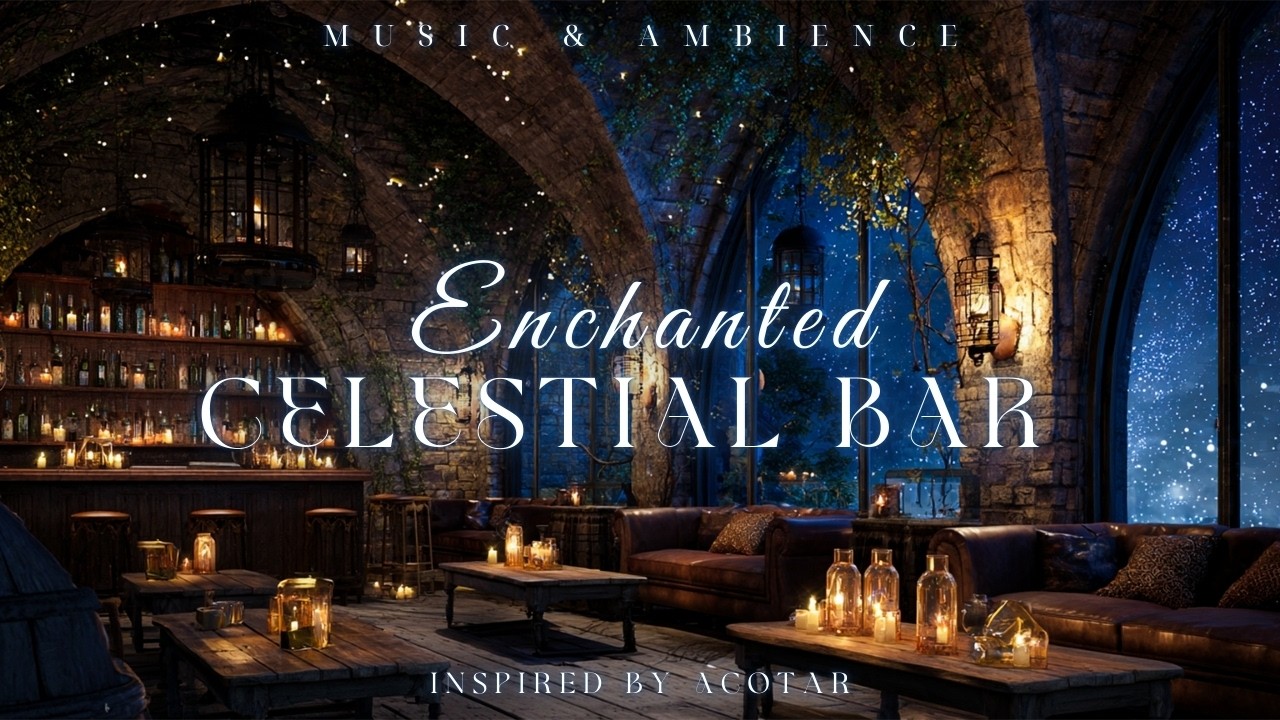Celestial Bar in Velaris | Dreamy ACOTAR Ambience with Starlight, Soft Magic, and Midnight Calm