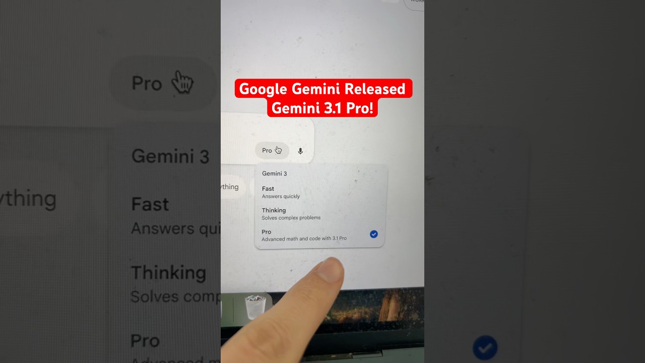 Google Gemini's NEW Gemini 3.1 Pro is CRAZY! #shorts