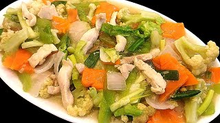 আসল থাই চাইনিজ রেস্টুরেন্টে বাবুর্চির রান্না চাইনিজ চিকেন ভেজিটেবল রেসিপি! Chinese Chicken Vegetable screenshot 4