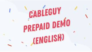 CableGuy Prepaid Demo - English screenshot 2