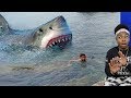MASSIVE Shark sneaks up on boy