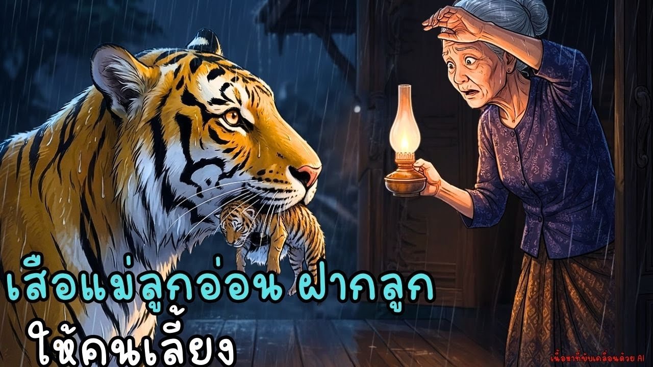 แม่เสือคาบลูกน้อยมาฝาก 