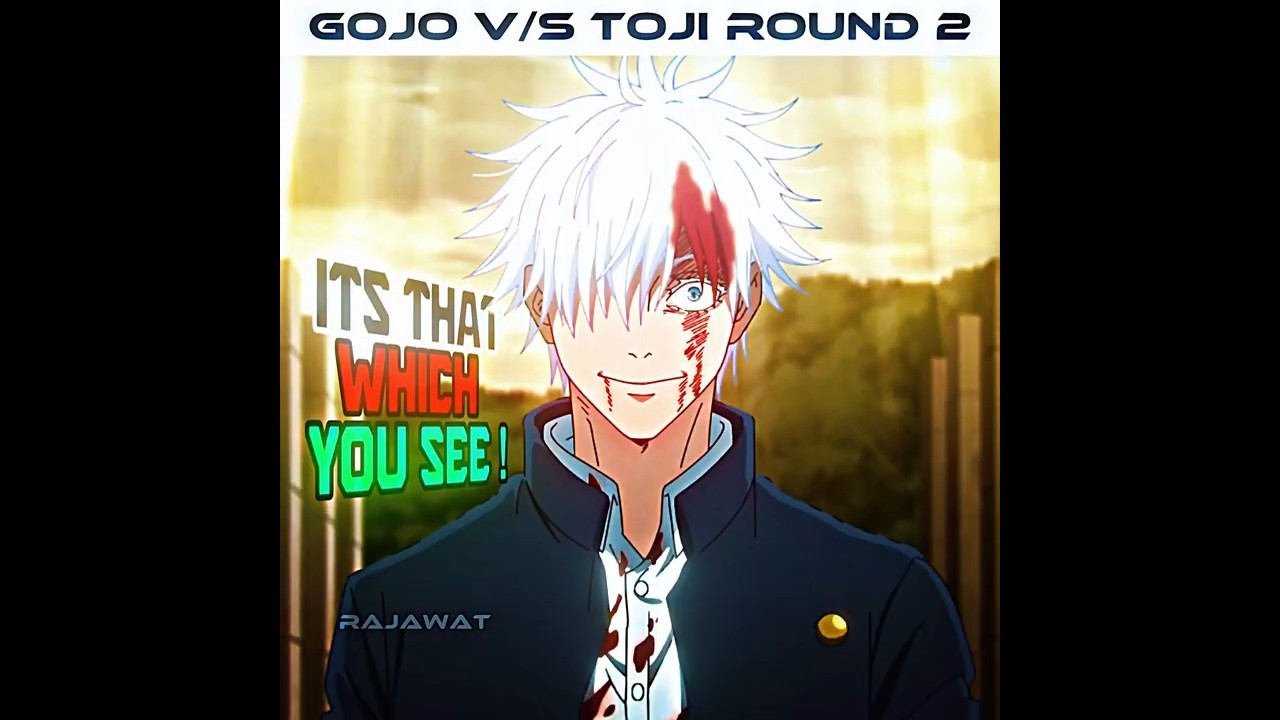 THE EDITOR | gojo vs toji round 2 | #GOJO