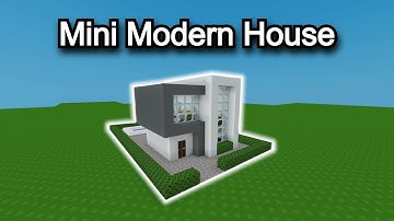 How to make a mini modern house in Bloxd.io