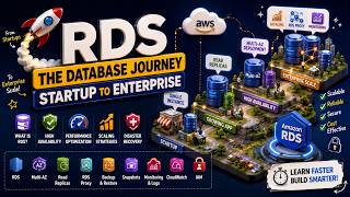 Amazon RDS Explained 🚀 | From Startup to Enterprise Scale |  AWS Database Architecture Journey ⚡