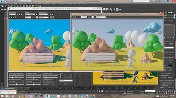 Cartoon Style Render in 3ds max: Part 2-2_Adding Global Illumination