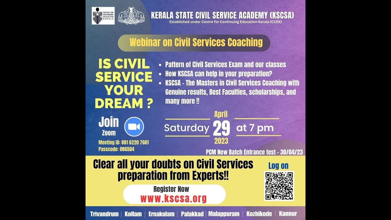 KSCSA Webinar 1 - Interactive Session on Civil Service Exam
