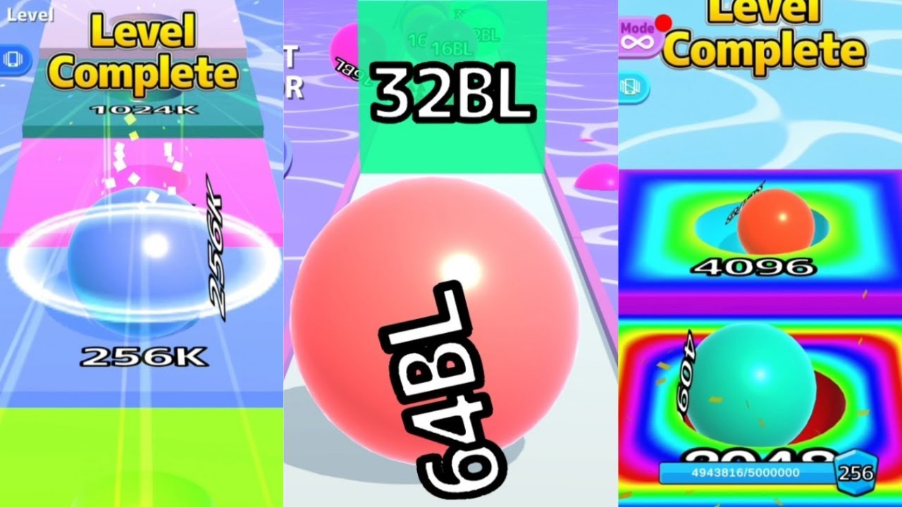 High Score : CV? - Ball Run 2048 Infinity Mode vs Ball Run 2048 vs Ball Run Infinity #cutiepie22yt