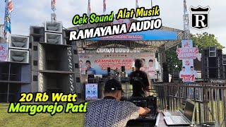 Check the Sound of the 20,000 Watt Ramayana Audio Musical Instrument in Margorejo, Pati