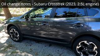 Subaru Crosstrek oil change - all steps explained in detail