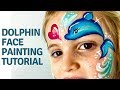 Dolphin Face Painting - How to Face Paint a Dolphin