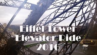 Ground Up Eiffel Tower Elevator Ride in 120+ Seconds - GoPro Hero4 Session