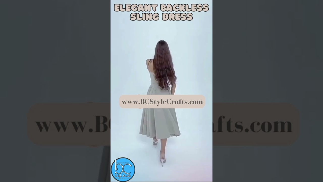 Elegant Backless Sling Dress