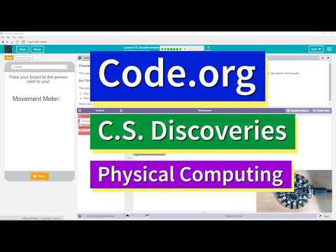 Accelerometer Lesson 13.8 Tutorial with Answers Code.org CS Discoveries Physical Computing Unit 6