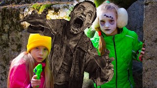 Нашли зомби в заброшенном бункере | Страшилки для детей