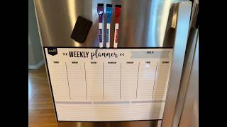 Details Our honest review of this magnetic weekly calendar! Update