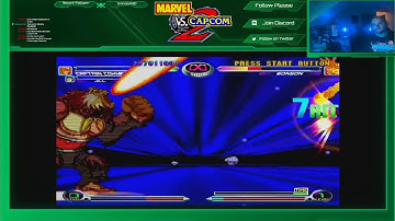 Running through Arcade mode & unlocking Characters | Marvel Vs Capcom 2 | PS2