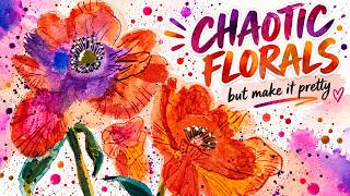 I Let the Watercolor Do Whatever It Wanted… and Somehow This Happened 🌸