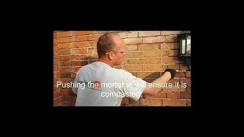 Compacting Lime Mortar with a Pointing Tool