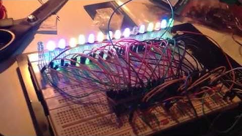 RGB LED array powered by the Arduino