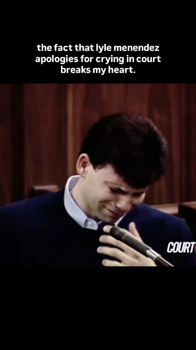 Lyle Menendez apologizes for crying in court! 💔