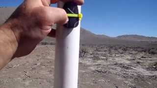 Fail Estes Pro Series II Ascender with onboard camera, ground view