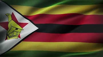 🚩Zimbabwe Flag Waving | GREEN SCREEN & CHROMA MATTE🚩