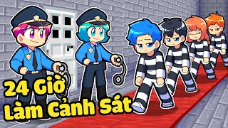 Hiha Thử Thách 24 Giờ Trở Thành Cánh Sát Và Bắt Làng Sinh Tố Trong Minecraft 🤣🤪