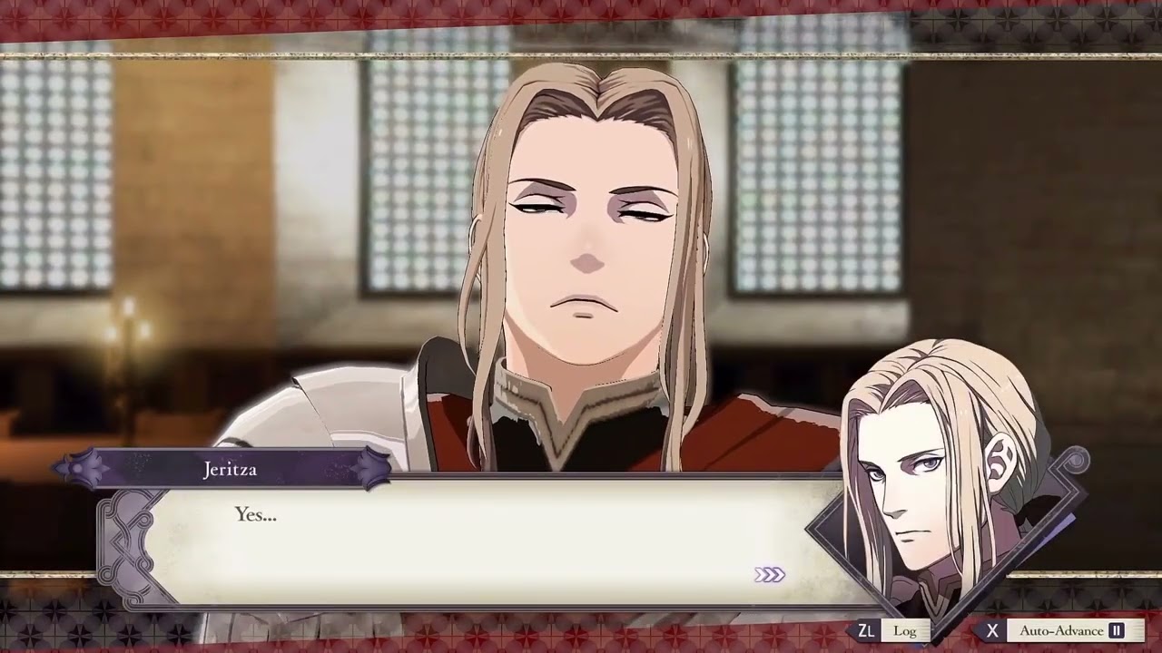 Jeritza and Byleth C support conversation fandub