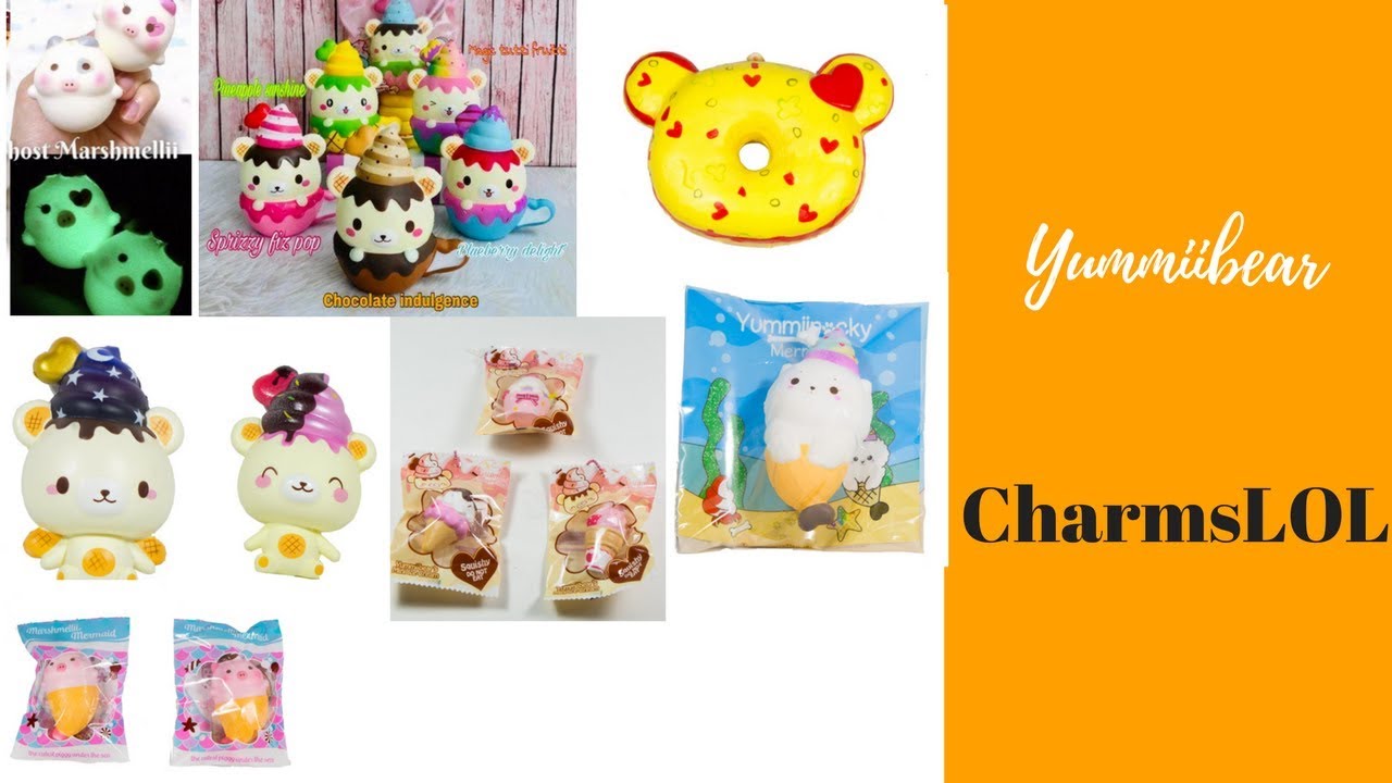 All Our Yummiibear Squishies! Creamiicandy x Puni Maru | CharmsLOL