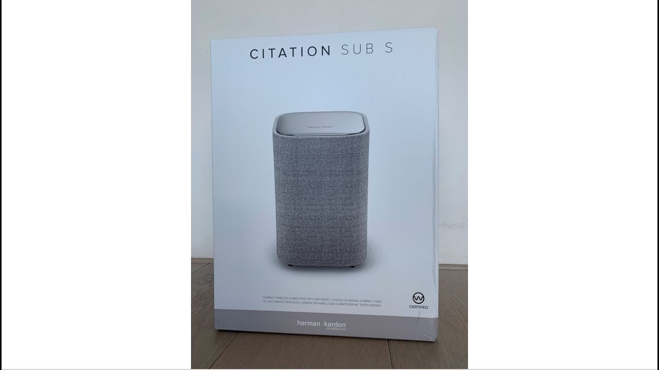 Harman Kardon Citation Sub S White YouTube