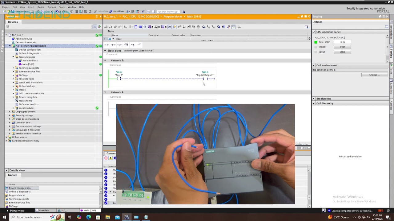 PLC Programming PLC S7-1200 Video-1 - YouTube