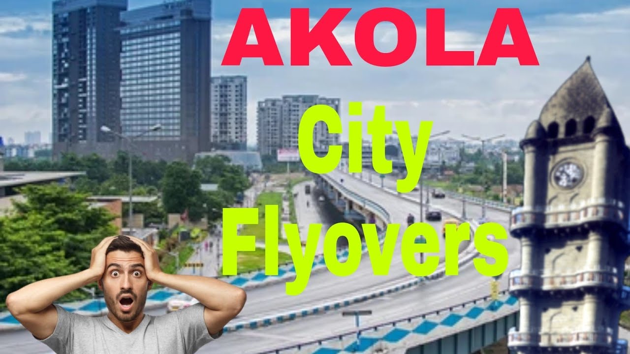 Cricket club to jail chowk flyover animation || Akola City||