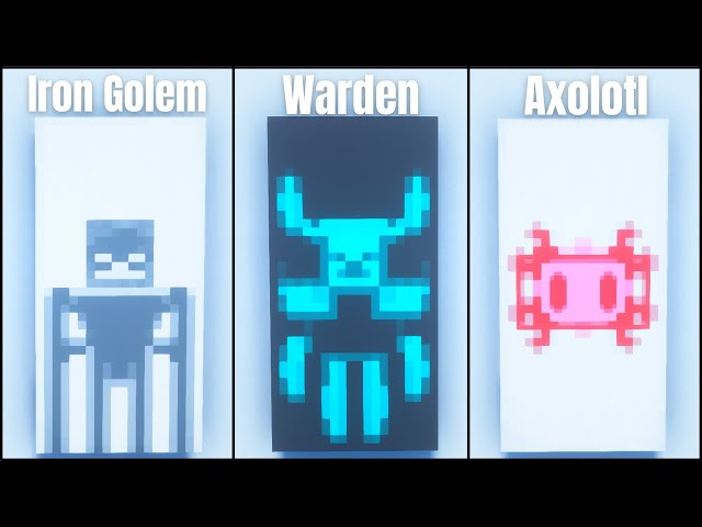 Axolotl banner minecraft tutorial