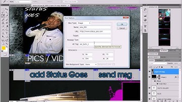 How to make a REAL PRO Myspace Layout PART 2 [HOW TO SLICE]