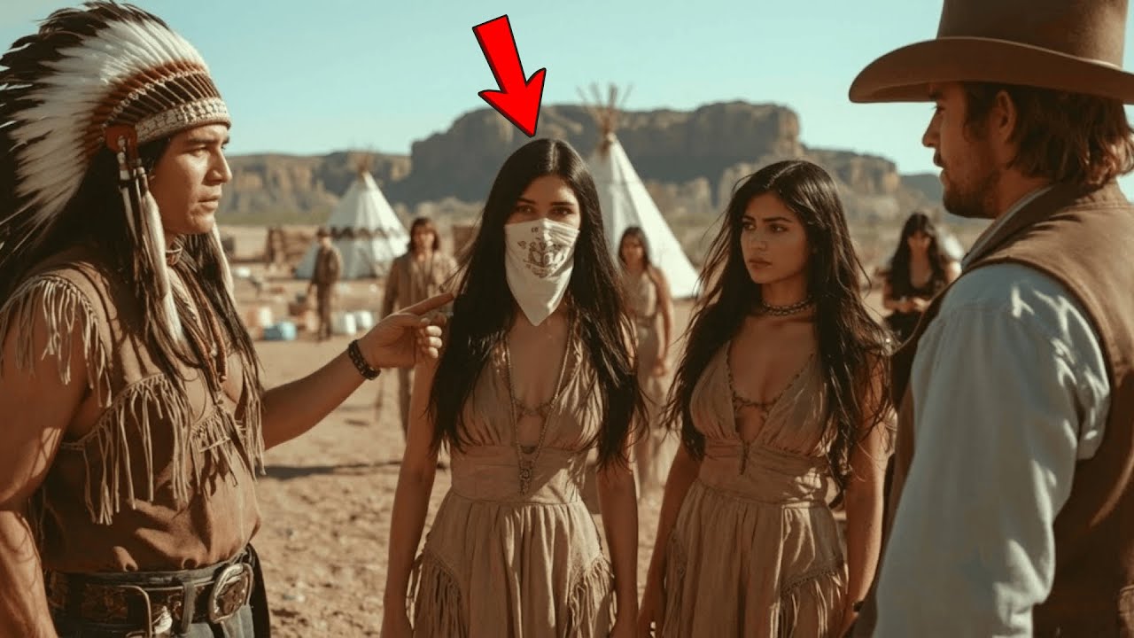 Náčelník: „Vezmi si mou ošklivou dceru, nebo odejdi.“ Kovboj souhlasil. Po sejmutí závoje byl v šoku