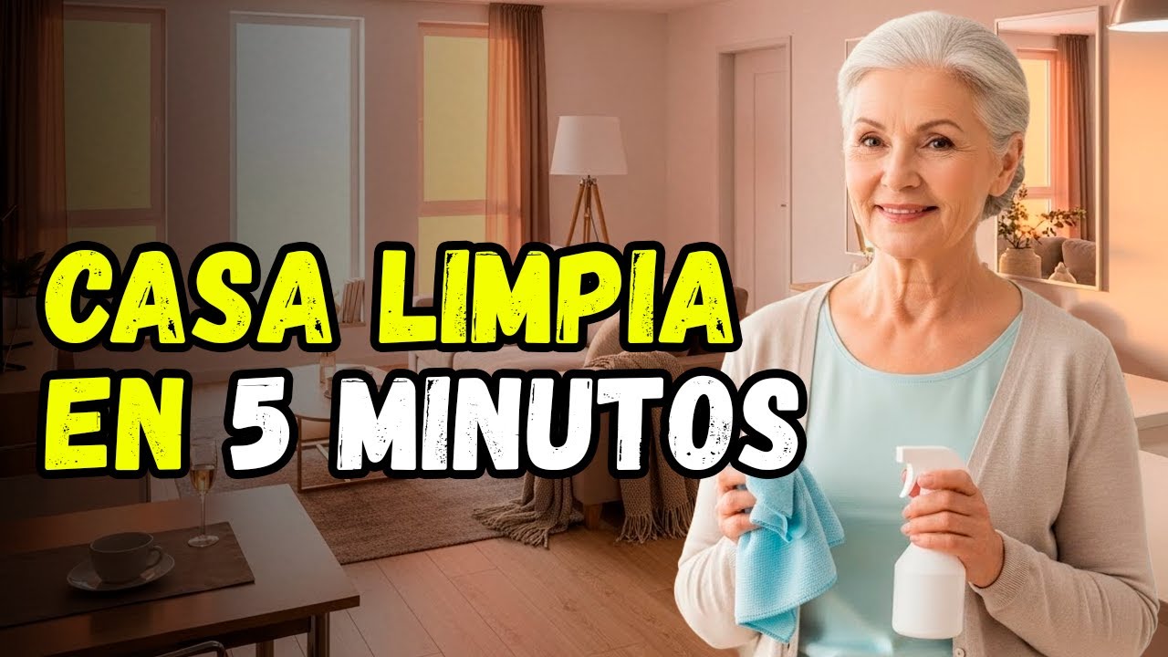 EL TRUCO que YO HAGO para Dejar la CASA LIMPIA en 5 MINUTOS
