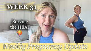 WEEK 31 | HOW TO SURVIVE THE HEAT PREGNANT | UK HEATWAVE | ALINA GHOST