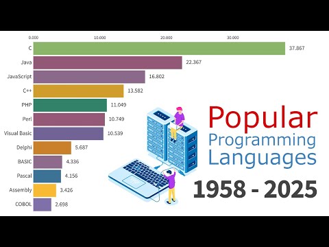 Most Popular Programming Languages 1958 - 2025
