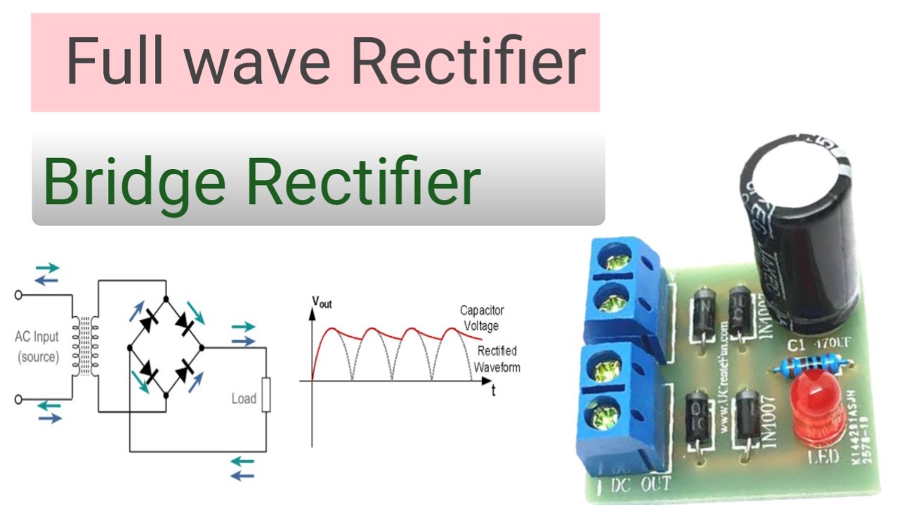 How to make bridge Rectifier/Full wave Rectifier. #fullwaverectifier, # ...