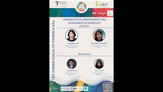 CRiT Summer School on Tourism & SDGs - Session 3
