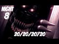 Five Nights at Freddy's 4 (NO COMMENTARY) | 20/20/20/20 Night 8 COMPLETE