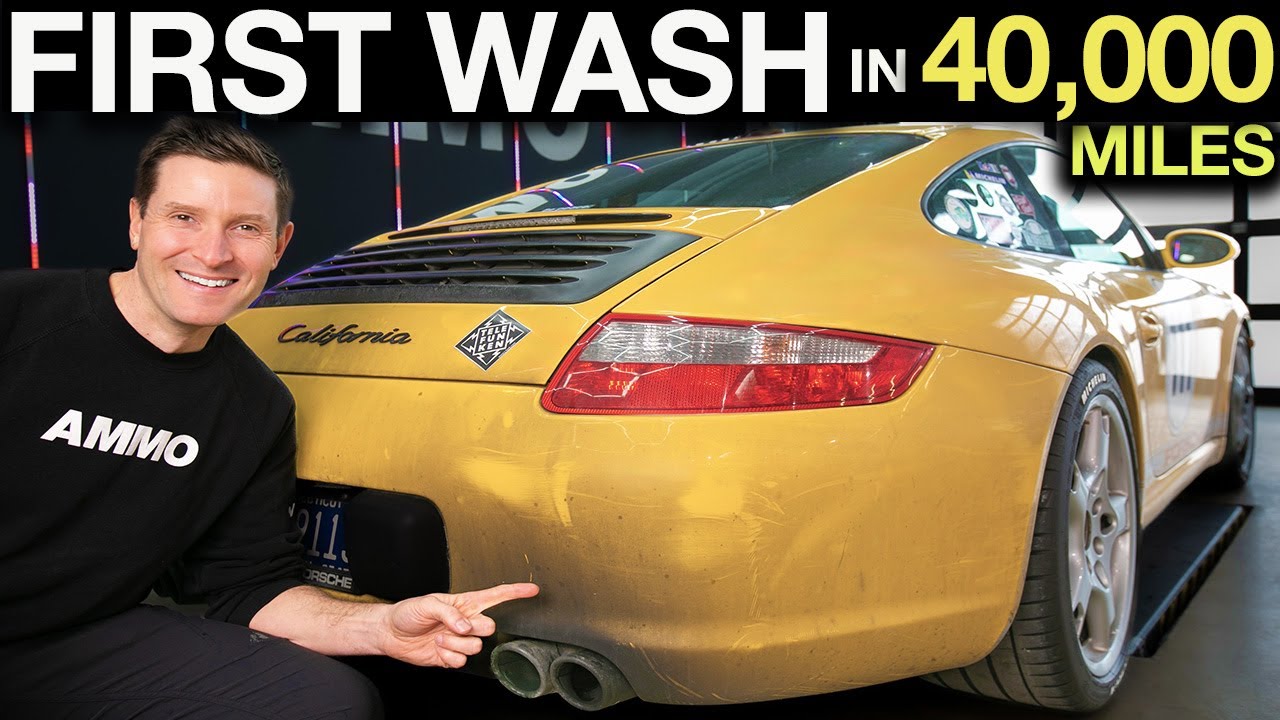 Reviving a Legend. Porsche 911 First Wash in 40,000 Miles