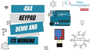 4x4 keypad demo and its working | Tenet Technetronics