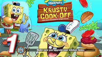 SpongeBob: Krusty Cook-Off - Gameplay Walkthrough Part 1 - Tutorial (iOS,Android)